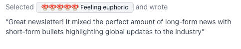 Feeling euphoric Feeling euphoric